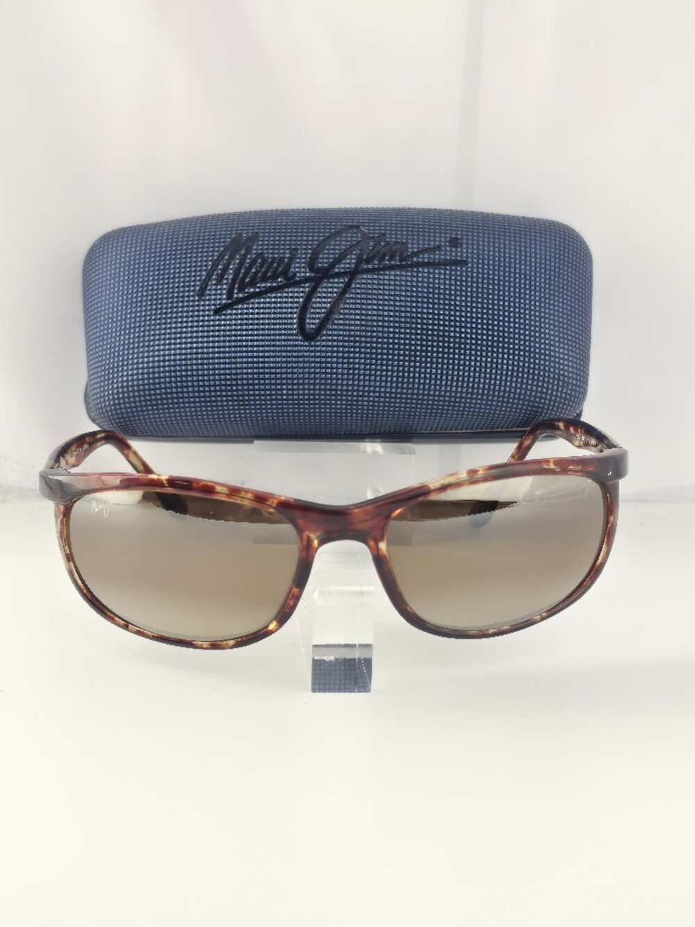Rare Maui Jim Typhoon Vintage Tortoise Sunglasses Polarized 168-10 Blue Hardcase